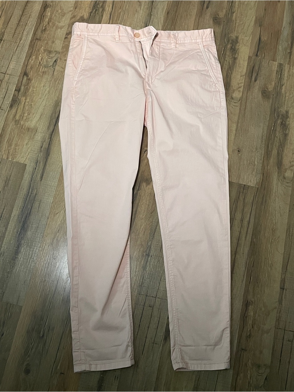 Denim & Flower by Ricky Singh Men’s Pink Slim Fit Chino Pants Size 34
